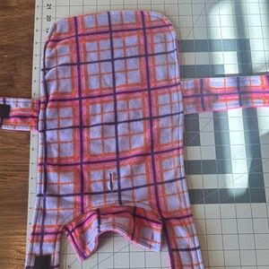 Plaid Fleece Dog Coat-worn once.